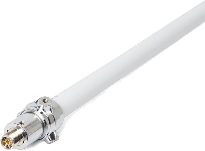 GMRS Outdoor Base Antenna, 462-467MHz 200Watt UHF 86" (220cm) Length Fiberglass Antenna with UHF-Female (So239) Connector for Motorola Icom Kenwood Midland Yaesu Mobile Radio