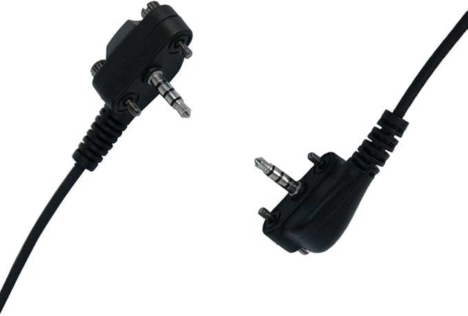 VX-261 Covert Acoustic Tube Earpiece Headset Compatible with Motorola Vertex Standard Radio EVX-261 VX-231 EVX-531 EVX-534 VX-180 VX-298 VX-350 VX-351 Radio Walkie Talkie with PTT Mic,6Packs