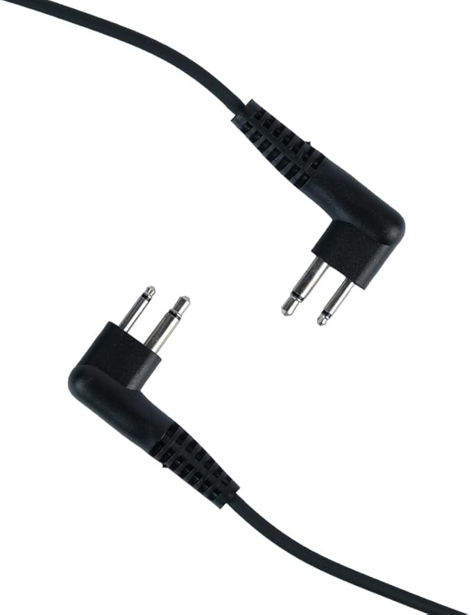 2 Pin Covert Acoustic Tube Earpiece Headset with Mic PTT for Motorola cls1110 cp200 cls1410 cp185 cp200d rdm2070d walkie Talkie 2 Way Radio(10 Packs)