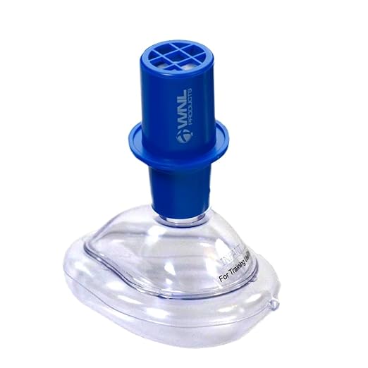 WNL Products 5000TMV-CP Adult/Child & Infant CPR Practi-MASK & Valve Combo Pack - Fits All WNL Training Masks
