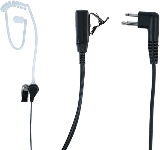 5Packs Covert Acoustic Tube Earpiece Headset Compatible with Motorola CLS1410 CLS1110 BPR40 CP200 CP200D CP185 CP100 RDM2070D - Walkie Talkie Radio with PTT Mic