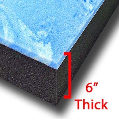 FoamTouch 6" Gel-Memory-Foam-Mattress No Cover