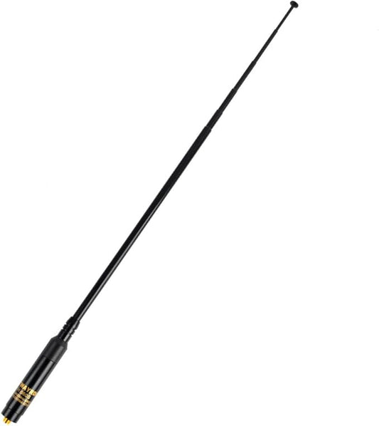 TWAYRDIO 144/430MHz SMA Female Replacement Antenna 2m/70cm VHF/UHF Telescopic Handheld High Gain Radio Antenna for Baofeng UV-5R GT-3 UV-5RA UV-5RB UV-5RC UV-5RD UV-5RE BF-F8HP UV-82 Radio