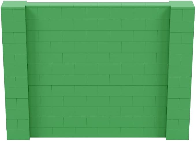 EverBlock 8' x 6' Wall Kit | Modular Building Blocks | Wall System for Building, Display & Structures | Room Divider & Partition | Easy to Connect & Reuse | Indoor & Outdoor Use | Green