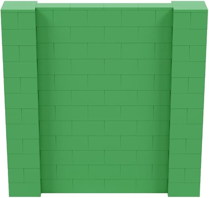 EverBlock 6' x 6' Wall Kit | Modular Building Blocks | Wall System for Building, Display & Structures | Room Divider & Partition | Easy to Connect & Reuse | Indoor & Outdoor Use | Green