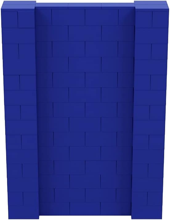 EverBlock 5’ x 7’ Wall Kit | Modular Building Blocks | Wall System for Building, Display & Structures | Room Divider & Partition | Easy to Connect & Reuse | Indoor & Outdoor Use | Blue