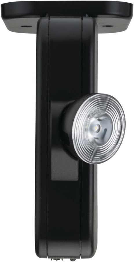 Lithonia Lighting ECRG Basics LED Exit Sign/Emergency Light Combo, Red/Green Switchable Exit Sign and Emergency Lights for Business, 2-Head Fixture, Round Lamp Heads, Black