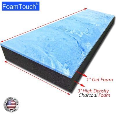 FoamTouch 4" Gel-Memory-Foam-Mattress No Cover