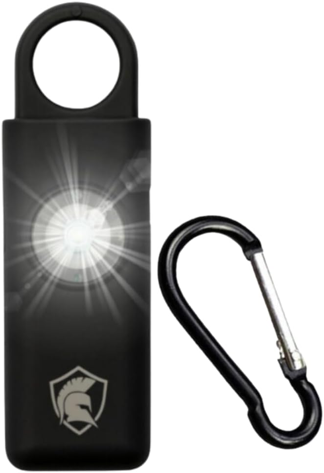 The Original Personal Safety Alarm for Women - Loud Siren, Strobe Light and Key Chain 2.0 Version (Black)