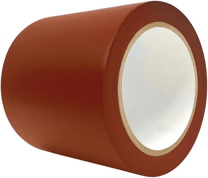 MAT Vinyl Marking Tape Brown - 5 inch x 36 yds. for Safety Floor Marking (School Gym, Restaurants, Warehouse), Dance Floor Splicing, Pinstriping Cars & Boats