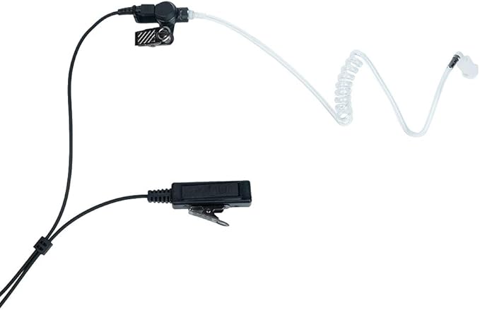 Earpiece Headset with MIC PTT 1 PIN 2.5MM for Motorola Talkabout Walkie Talkie 2 Way Radio MR350R MD200TPR MH230R MS350R MT350R MG160A MH230TPR with Covert Acoustic Tube