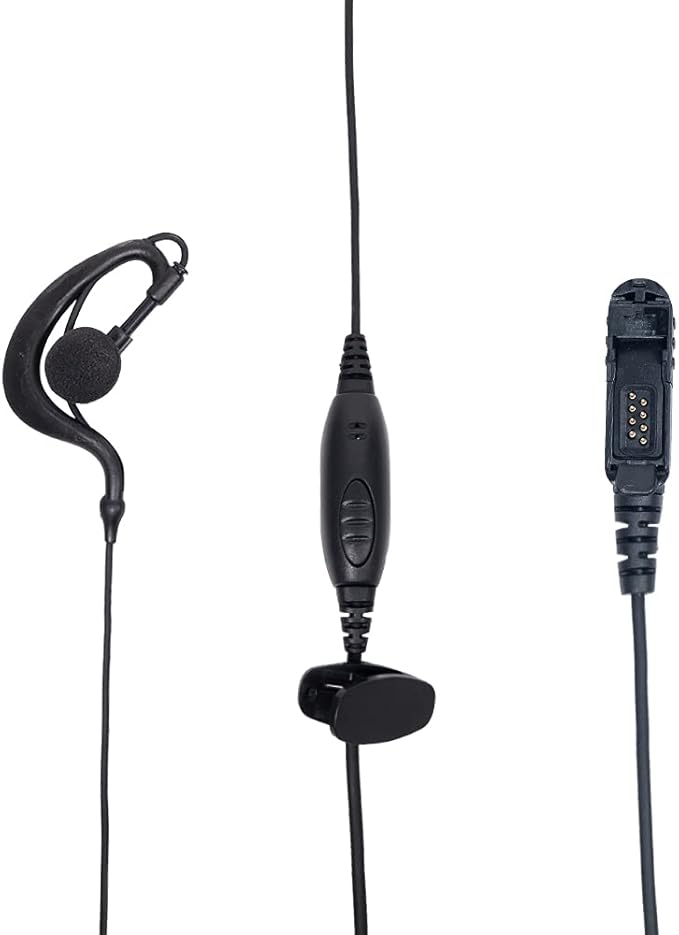 Xpr 3500e Earpiece Headset Mic PTT for Motorola XPR3500 XPR3000 XPR3300 XPR3300e Walkie Talkie 2 Way Radio G Shape