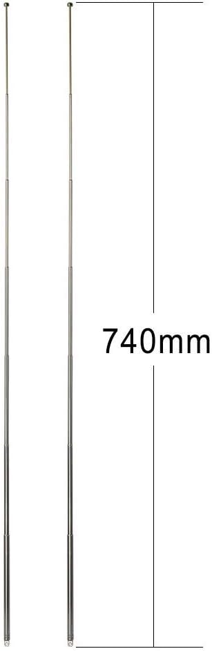 Bingfu 7 Sections Telescopic 74cm AM FM Antenna Portable Radio Antenna Replacement (2-Pack) Compatible with Indoor Portable Radio Home Stereo Receiver AV Audio Video Home Theater Receiver TV Tuner