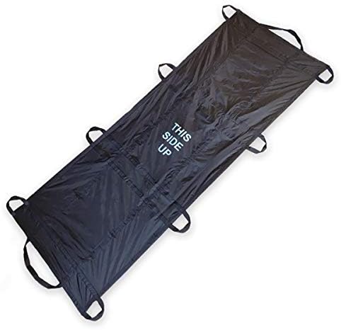 Rescue Essentials Quiklitter Lite, Black Nylon Handles, Nylon Fabric, 750 Lb Rated for Patient Transport and Casualty Evacuation, Vacuum Sealed for Small Cube Space