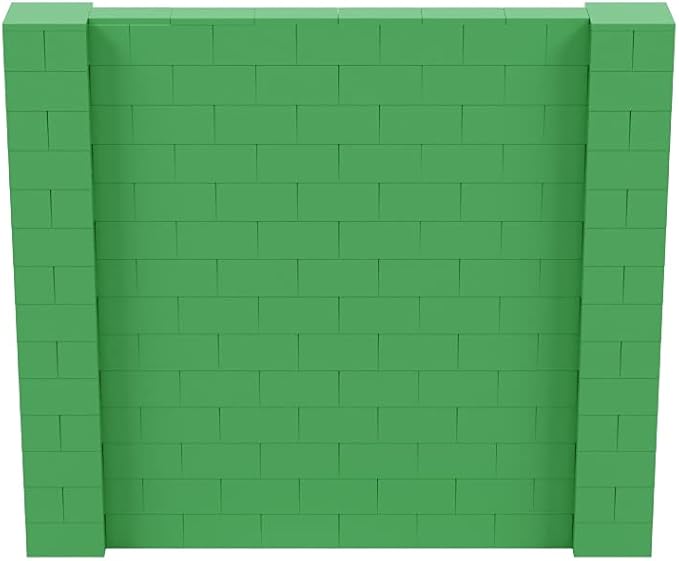 EverBlock 8’ x 7’ Wall Kit | Modular Building Blocks | Wall System for Building, Display & Structures | Room Divider & Partition | Easy to Connect & Reuse | Indoor & Outdoor Use | Green