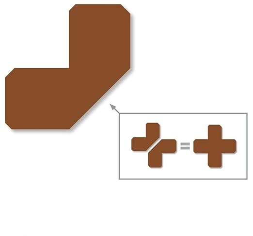Mighty Line 2" Half Angle Marker Floor Marking Tape for Safety, Caution, Warning, Heavy-Duty, Peel and Stick, Adhesive, Industrial Quality, Brown, Pack of 100