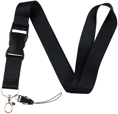 Black Badges Holder with Lanyard, Cruise Ship Card Holders and Lanyards, Retractable and Breakaway Lanyards with Name Tag Clip, Adjustable Lanyard for Men Teacher Women