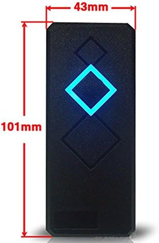 MENGQI-CONTROL Security Wiegand TCP/IP RFID 4 Doors Access Control System Kit Metal AC110-240V Power Supply Box No-Touch Exit+Weather Proof Reader