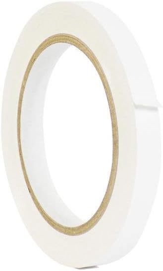 WOD VTCP366 White Pinstriping Dance Floor Vinyl Tape, 3/4 inch x 36 yds. Marking Tape for School Gym, Warehouse, Parking Spaces and More