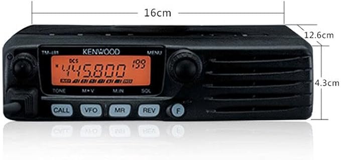 TM-281A 65W VHF Mobile Radio, 136-174MHz FM Transceiver for Car/Truck, 10-50KM Range, High Power Ham & Commercial Use, 200 Channels, PL-259 Antenna Connector