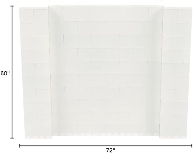 EverBlock 6' x 5' Wall Kit | Modular Building Blocks | Wall System for Building, Display & Structures | Room Divider & Partition | Easy to Connect & Reuse | Indoor & Outdoor Use | Translucent