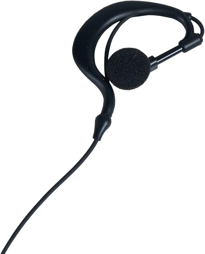 Earpiece Headset with MIC PTT 1 PIN 2.5MM for Motorola Talkabout Walkie Talkie 2 Way Radio MR350R MD200TPR MH230R MS350R MT350R MG160A MH230TPR G Shape,10 Pack