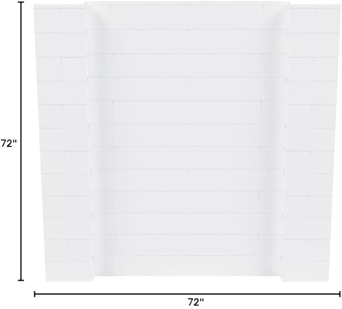 EverBlock 6' x 6' Wall Kit | Modular Building Blocks | Wall System for Building, Display & Structures | Room Divider & Partition | Easy to Connect & Reuse | Indoor & Outdoor Use | White