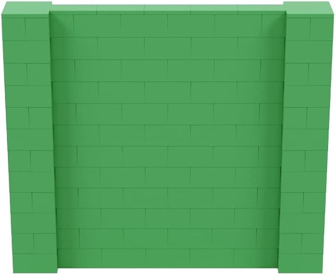 EverBlock 7' x 6' Wall Kit | Modular Building Blocks | Wall System for Building, Display & Structures | Room Divider & Partition | Easy to Connect & Reuse | Indoor & Outdoor Use | Green