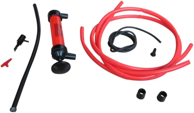 Liquid Transfer Manual Siphon Pump Portable Emergency Hand Pump for Fuel Oil and Water for Lawn Tractors Boats Atvs and Generators Easy to Use Fast Transfer
