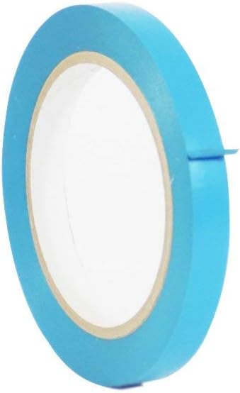WOD VTCP366 Sky Blue Pinstriping Dance Floor Vinyl Tape, 3/4 inch x 36 yds. Marking Tape for School Gym, Warehouse, Parking Spaces and More
