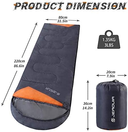 Sleeping Bags for Adults Cold Weather - 20 Degree Big&Tall Size Backpacking Lightweight Waterproof for Girls Boys Mens Teen Women for Camping Hiking Outdoor Travel Hunting with Compression Bags