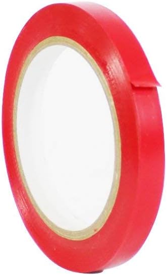 WOD VTCP366 Red Pinstriping Dance Floor Vinyl Tape, 3/4 inch x 36 yds. Marking Tape for School Gym, Warehouse, Parking Spaces and More