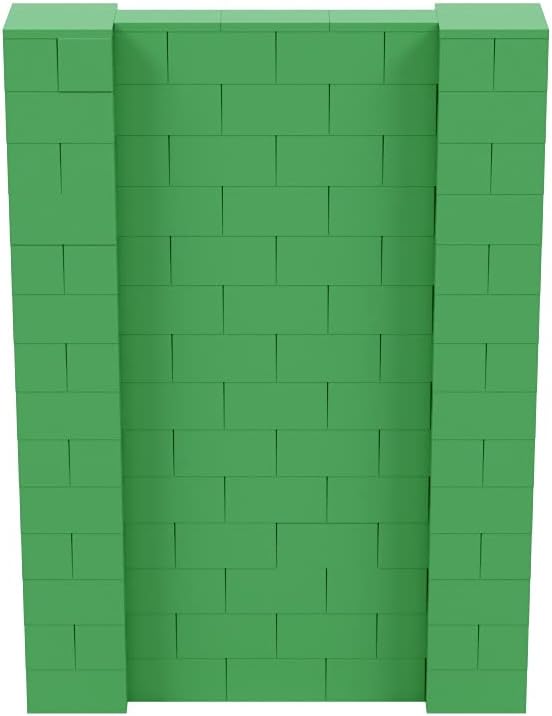 EverBlock 5’ x 7’ Wall Kit | Modular Building Blocks | Wall System for Building, Display & Structures | Room Divider & Partition | Easy to Connect & Reuse | Indoor & Outdoor Use | Green