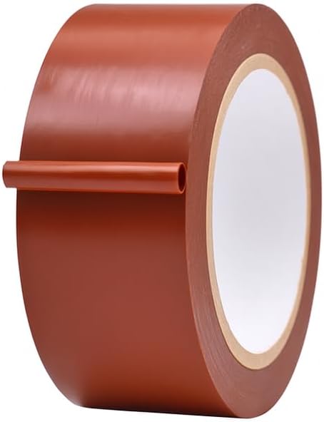 MAT Vinyl Marking Tape Brown - 2 inch x 36 yds. for Safety Floor Marking (School Gym, Restaurants, Warehouse), Dance Floor Splicing, Pinstriping Cars & Boats
