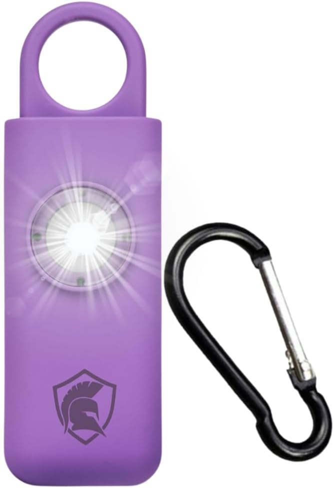 The Original Personal Safety Alarm for Women - Loud Siren, Strobe Light and Key Chain 2.0 Version (Purple)