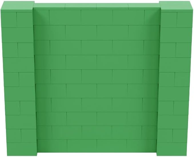 EverBlock 6' x 5' Wall Kit | Modular Building Blocks | Wall System for Building, Display & Structures | Room Divider & Partition | Easy to Connect & Reuse | Indoor & Outdoor Use | Green