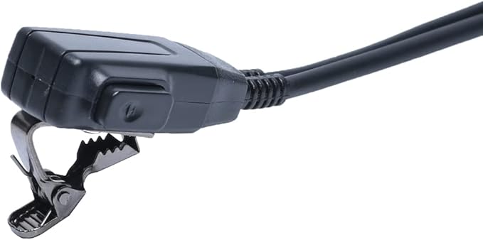 1 Pin 2.5mm Walkie Talkie Earpiece with Mic PTT D Shpae Compatible with Motorola Talkabout MH230R MR350R T200 T200TP T260 T260TP T460 T600 T800 MT350R Two Way Radio Accessories 10 Pack