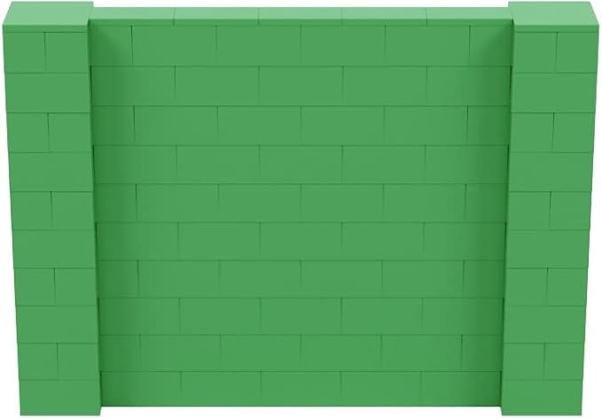 EverBlock 7' x 5' Wall Kit | Modular Building Blocks | Wall System for Building, Display & Structures | Room Divider & Partition | Easy to Connect & Reuse | Indoor & Outdoor Use | Green