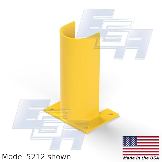 Pallet Racking Post Protector 12" Tall for 3" Diameter Columns [10 Pack], by EGA Products - Protects Employee Safety and Helps Reduce Damaged Racks [Made in USA]