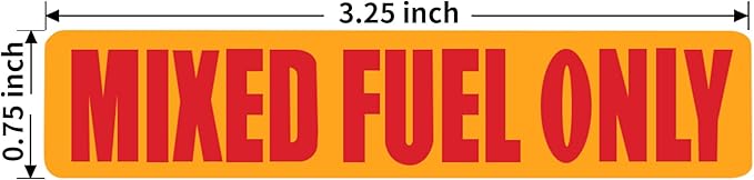 20 Pcs Mixed Fuel Only Stickers for Oil Tank Can Truck Tractor Gas Cap Weatherproof Adhesive Decals