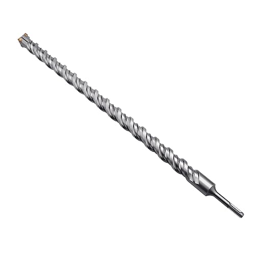 1 in x 18 in (25 x 460mm) SDS Plus Rotary Hammer Drill Bit, Concrete Drill Bit,Masonry Drill Bit for Concrete, Brick and Cement (Length : 460mm / 18 inch, 1 inch （ 25mm)