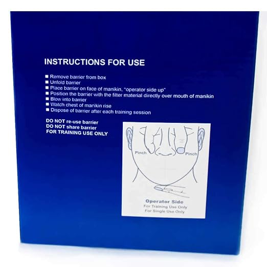 WNL Products WL3120CP CPR Practi-Shield Manikin Training Protector - 200 Shields