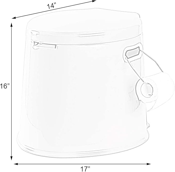 PLAYBERG Portable Travel Toilet for Camping and Hiking