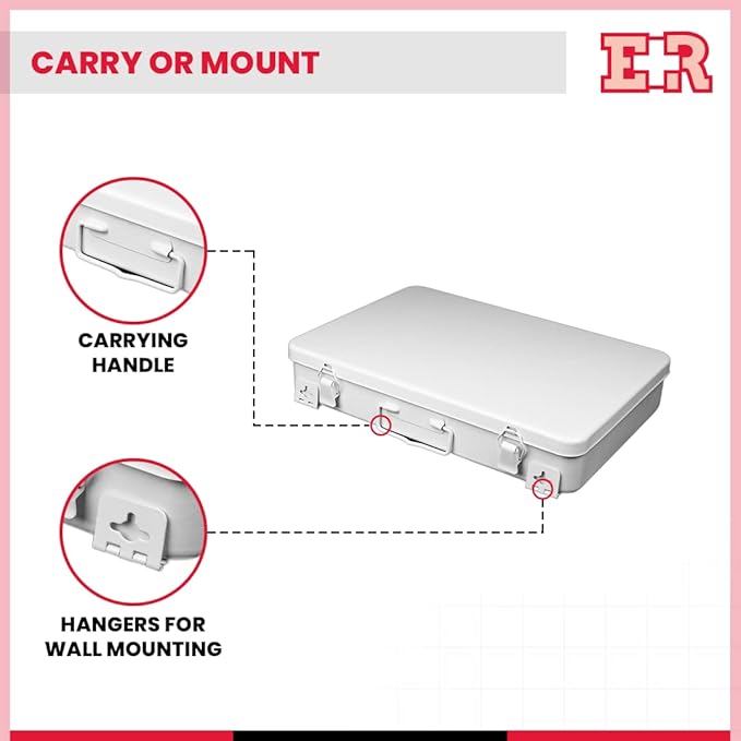 Ever Ready First Aid Metal Case, No.36 – 14” x 10” x 2.5”