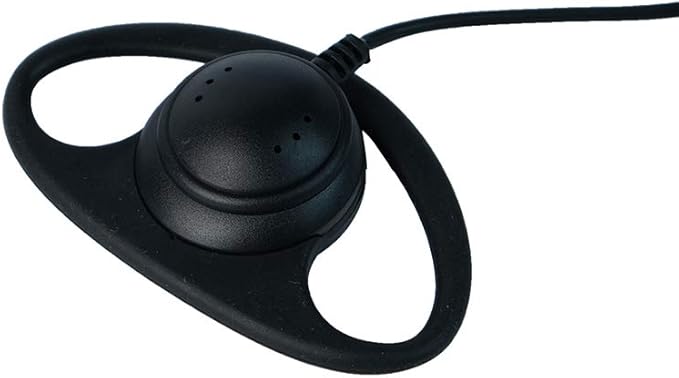 Caroo XPR 6550 Earpiece with Mic, D Shape Headset for Motorola APX4000 APX6000 APX7000 APX900 XPR6350 XPR6580 XPR7350 7350e XPR7380 XPR7550 7550e XPR7580 7580e Two Way Radio Walkie Talkie