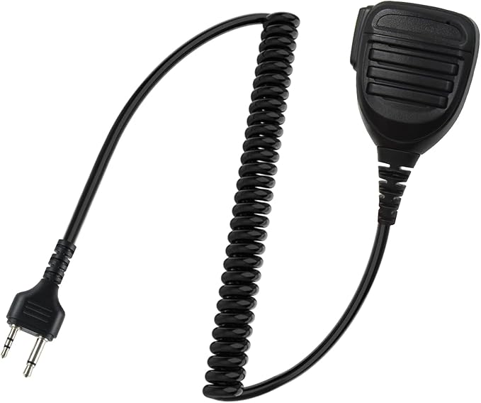 WODASEN Speaker Mic Walkie Talkie Handheld Microphone Shoulder Lapel Mics for GXT LXT GXT1000VP4 GXT1000 LXT500VP3 GXT1050VP4 LXT600 AVPH10 GMRS FRS X-Talker Radio (112-Black)