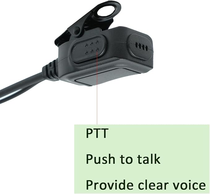 G Shape Headset with PTT Mic Compatible for Cobra Microtalk Cxt195 PX655 Cx112 PX650 ACXT1035r ACXT145 ACXT545 RX385 RX685 Two Way Radio 4Pack