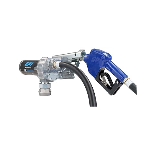 GPI - M-1115 Series Fuel Transfer Pump, Automatic Shut-Off Nozzle,12 GPM, 115 Volt (110000-82)