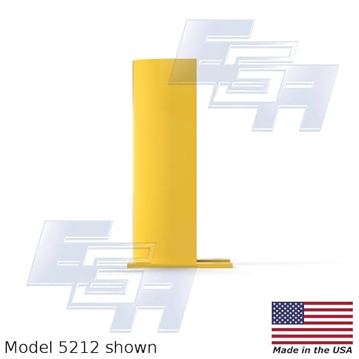 Pallet Racking Post Protector 12" Tall for 3" Diameter Columns [10 Pack], by EGA Products - Protects Employee Safety and Helps Reduce Damaged Racks [Made in USA]