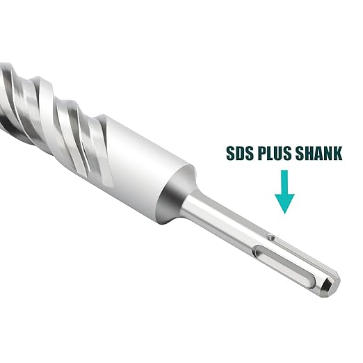 1 in x 39 in (25 x 1000mm) SDS Plus Rotary Hammer Drill Bit, Concrete Drill Bit,Masonry Drill Bit for Concrete, Brick and Cement (Length : 1000mm / 39 inch, 1 inch （ 25mm)